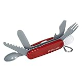 Theo Klein 2805 Victorinox Schweizer Taschenmesser I Spielzeug-Taschenmesser für Kinder mit 6 Werkzeugen und Besteck I Maße: 11,5 cm x 3 cm x 3 cm I Spielzeug für Kinder ab 3 Jahren