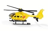 siku 0856, Rettungshubschrauber, Metall/Kunststoff, Gelb, Drehbare Rotoren