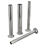 Niceminiwall 4 Stück Edelstahl Wurstfüllröhrchen Trichter Düsen Ersatzteile für manuelle elektrische Mühlen hausgemachte Wurstherstellung Werkzeuge Kit (3,8 cm)
