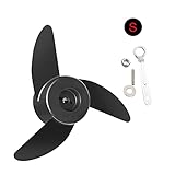 HIHUPTRW Motorboot -Propeller Elektromotor Außenborder Elektrische Trolling Motor Außenborder Propeller Outdoor -Sportarten Schlauchboot, Beiboot(S 3 VANES)