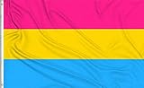 3x5 Fuß Pansexual Pride Flag 90 * 150cm Pansexualität Flagge(1 Stück）