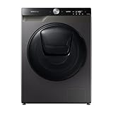 Samsung WD90T754ABX/S2 Waschtrockner, 9/6 kg, 1400 U/min, QuickDrive Option, AddWash, Ecobubble, Simple Control-Bedienkonzept, Air Wash, SuperSpeed 39 Min, Hygiene-Dampfprogramm, Inox