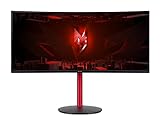 Acer Nitro XZ342CUP Gaming Monitor 34 Zoll (86cm Bildschirm) QHD, 165Hz DP, 100Hz HDMI, 1ms (VRB), 2xHDMI 2.0, DP 1.4, Curved, höhenverstellbar, DP/HDMI FreeSync Premium