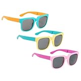 POPETPOP 3Paare Faltbare Sonnenbrille für Leichtes Robustes Design für Strand Praktisch für Jungen