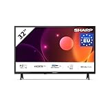 SHARP 32FA2E - 32 Zoll Fernseher (80 cm) HD Ready TV ohne Internet - LED Non-Smart TV ohne Rahmen (HDMI ARC, USB für Multimedia, inkl Receiver)