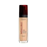 L'Oréal Paris Make-up, Wasserfest und langanhaltend, Flüssige Foundation mit LSF 25, Infaillible 32H Fresh Wear Make-up, 220 Neutral, 30 ml