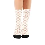KLL Pastell-Stern-Crew-Socken für Herren, leicht, feuchtigkeitsableitend, schwarz, 1 Paar, Pastell-Sterne, Einheitsgröße