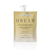 Dream Gold Filler Haarpflegecreme für unterwegs, Hairlifting-Behandlung mit hydrolysiertem Keratin und Hyaluronsäure, ohne Ausspülen, belebt und belebt, ohne Parabene, 40 ml