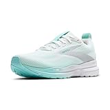 BROOKS Damen Trace 4 Sneaker, Bright White/Limpet/Black, 40.5 EU