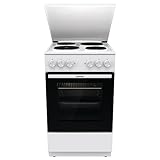 Gorenje GE5A23WH Standherd, 74 Liter, PerfectGrill, Pizza Mode 300°C, AquaClean, Made in Europe, weiß