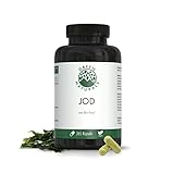 JOD aus Bio-Kelp (365 Kapseln á 200 mcg) - Deutsche Herstellung - 100% Vegan & Ohne Zusätze - Vorrat für 1 Jahr