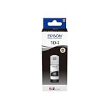 Epson EP65580 Original 104 EcoTank Tintenflasche (ET-2710 ET-2711 ET-2720 ET-2726 ET-4700 ET-2712,ET-2721) schwarz, 65ml