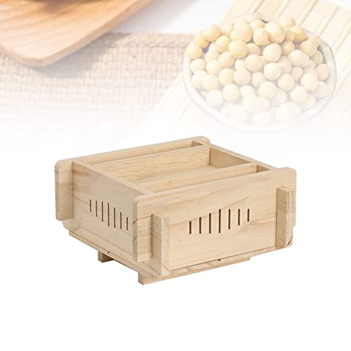 KNRD Hausgemachte DIY Tofu Presser, Abnehmbarer Presskasten Aus Holz, Home Tofu DIY, Wasser aus dem Tofu entfernen
