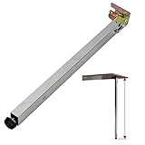 Verstellbare Metallfüße Möbeltisch mit Schrauben, klappbare Teleskop Schreibtischfüße für Campingschrank 40cm / 15,75 Zoll Klapptisch Füße