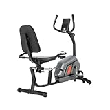 ISE Liegeheimtrainer, Liegeergometer Magnetisch, Hometrainer Fahrrad mit Rückenlehne/Impuls/LCD-Display, 8 Widerstandsstufen Liegerad, 2 in 1 Liegeheimtrainer&Heimtrainer Liegerad Heimtrainer Senioren
