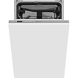 Bauknecht BSIO 3O35 PFE X Vollintegrierter Geschirrspüler /45 cm Breite /PowerClean/ActiveDry/Besteckschublade/Hygieneprogramm/Vollwasserschutz