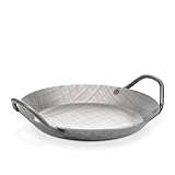 GSW 859035 Gastro Traditionell Eisenpfanne geschmiedet, Servierpfanne mit Zwei Griffen 20 cm