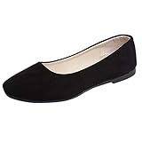 Generisch Loafer mit runder Zehenpartie für Damen, Flache, Bequeme Arbeitsschuhe, niedlicher Penny-Loafer zum Hineinschlüpfen, Ballerinas Krankenschwester Leichte Freizeit Schuhe