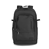 Travelite Rucksack aus wasserabweisendem Material, gepolstertes Laptop Fach 15,6 Zoll, BASICS Tagesrucksack mit Aufsteckfunktion, 48 cm, 28 Liter, 900 Gramm