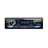 Caliber Autoradio Bluetooth 1DIN, DAB+/FM Tuner, 4x100W, USB/Micro SD, 2.1A Ladefunktion, Aux-in, Freisprecheinrichtung, Externes Mikrofon, RCA Ausgang, Lichtshow MP3/WMA/APE/FLAC/AAC