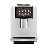 Tchibo Office Kaffeevollautomat mit Wasserfilter, Keramikmahlwerk, Farb-Touchdisplay, 1500 Watt, cremige Milchschaumfunktion, 2 L Wassertank, 30 Tassen am Tag, Weiß