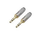 MRVAKDYDI Klinkenstecker-Adapter Konverter, 2/5 Stücke 3 Polig Typ TRS 3,5mm Audio Stecker Jack Adapter(2pcs)
