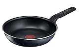 Tefal C38504 XL Force Bratpfanne 24 cm | Antihaftversiegelung | widerstandsfähig | robust | Thermo-Signal | Diffusion Base Pfannenboden | extragroße Form | Aluminium | stabiler Griff | Schwarz