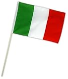 Fahne Flagge Italien 30 x 45 cm mit Stab
