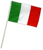 Fahne Flagge Italien 30 x 45 cm mit Stab