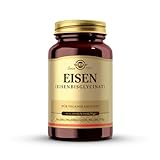 SOLGAR® Eisen | 20 mg Eisen als patentiertes Eisenbisglycinat pro Tagesportion| Magenfreundliche organische Verbindung | 90 vegane Kapseln für 3 Monate