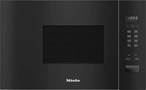 Miele M 2230 SC Einbau-Mikrowelle / Automatikprogramme / Warmhalteautomatik / LED-Beleuchtung / Edelstahl-Garraum / Obsidianschwarz