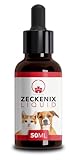 Saint Nutrition® Zeckenix Liquid– Zeckenschutz Katze und Hund – Natürliche Formel Für Hunde und Katzen - Ideal für den täglichen Gebrauch und den Schutz unterwegs - 50ml
