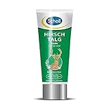 Scholl Hirschtalgcreme für weiche Füße - stärkt die Hautbarriere - mit Kamillenextrakt, Rosmarinöl und Aloe Vera - ph-Hautneutral - glättend und pflegend - 100 ml