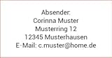 Adressaufkleber, personalisierte Adressetiketten. 280 Stück | 48x25 mm | kleine, individuell anpassbare Etiketten mit Wunsch-Text. Personalisiert. Aufkleber für Namen, Adressen und Absender