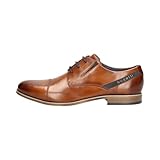 bugatti Herren Businessschuhe, Männer Schnürer,Strassenschuhe,Schnuerung,lace-up Shoes,schnürschuhe,Anzugschuhe,Office,Cognac (6300),45 EU / 10.5 UK