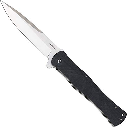 Haller Unisex – Erwachsene XXL Taschenmesser G10 Messer, schwarz, one Size