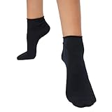 yanoir 3 Paar Diabetiker-Socken für Herren und Damen, nicht drückende Baumwolle, Anti-Pilling, Baumwollsocken für Herren und Damen, Knöchelmanschetten ohne schwarze Manschette, 35-40