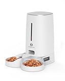 Molly&Cody Lucky Futterautomat für Katzen & Hunde (4L Behälter, automatischer Futterspender für Trockenfutter, Zeitplan-Fütterung, 2X Futterschüssel, LED Anzeige, Tastensperre, duale Stromversorgung)