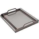 Schickling Plancha Grillplatte Klein – Massive V2A Edelstahl Grillschale 36x33,5cm – Universalgröße und genau passend für alle Premio L Grills – Made in Germany