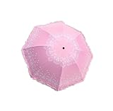 Taschenschirme Regen Manueller Taschenschirm Sonniger Und Regnerischer Regenschirm Schutz Uv Schwarz Beschichtung Sonnenschirm Anti Uv Regenschirm Regenschirme(Pink)