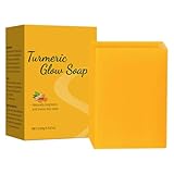 Ko-jic Acid Turmeric Brightening Seife, Kojisäure-Seife, Kurkuma -Glühseife, Tiefenreinigung, Hautfarbenverbesserung, Für Gesicht und Körper, 100g (100g, 1pc)