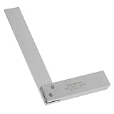 STOBOK Quadrat Herrscher Holzbearbeitung Messung Finder Anschlagwinkel multifunktionswerkzeug rechtwinkliges Lineal l-förmiges Lineal Schrankklemme Kohlenstoffstahl Silver