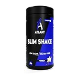 Atlant Slim Shake Mahlzeitersatz zur Gewichtsabnahme, Glutenfei – LOW SUGAR-Leckerer Diät-Shake mit wichtigen Vitaminen und Nährstoffen, nur 178 kcal pro Portion (450 g, Stracciatella)
