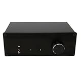 Generic HiFi -AMP -Selektor Switcher, Verstärker Passiver Lautsprecherschalter freier Schaltungsschutz 1 auf 2 Out Aluminiumlegierung für Lautsprecher (EU-Stecker)