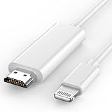 [Apple MFi zertifiziert] Lightning-auf-HDMI-Kabel, Lightning-auf-HDMI-Adapter für iPhone zu TV, 1080P digitaler AV-Adapter, Synchronisationsbildschirm-Anschluss für iPhone 14, 13, 12, 11, XS, XR auf