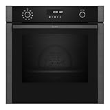 NEFF B6ACH7AG3, N 50, Einbau-Backofen, 60 x 60 cm, Made in Germany, Versenkbare Tür, Pyrolyse & Easy Clean Hydrolyse Selbstreinigung, Air Fry samt Air Fry Blech, Backautomatik, Graphite-Grey
