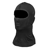Fahrradhaube, Gesichts-Sonnenschutz, Mütze, 49,8 cm, Ski, Motorrad, UV-Schutz, kühlender Halstuch, atmungsaktiv, Snowboard-Schal, ideal für Damen und Herren, Schwarz/Braun, Schwarz