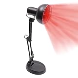 MINRS Infrarotlampe Rotlichtlampe Wärmelampe Infrarotlichtlampe 150 Watt Höhenverstellbare Rotlichttherapiegerät Rotlicht Strahler zur Schmerzlinderung und Muskelentspannung