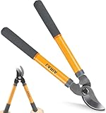 AIRAJ Astschere 38.5cm,Professionelle Bypass-Getriebeastschere,Einfaches Trimmen Von 30 mm Dicken Ästen,Für Frisches Holz, SK5 Original Hochwertige Präzisionsstahlklinge, Scharf, Leicht Und Langlebig