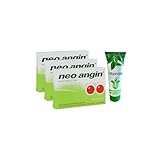 neo-angin® Halstabletten – Lutschtabletten gegen Halsschmerzen 3x24 Stück inclusive einer Handcreme von vitenda - mit antiseptischer Wirkung und kühlendem Effekt
